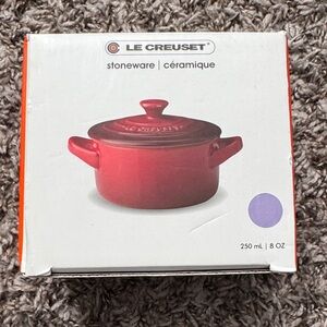 Le Creuset Cherry Red Stoneware Mini Cocotte